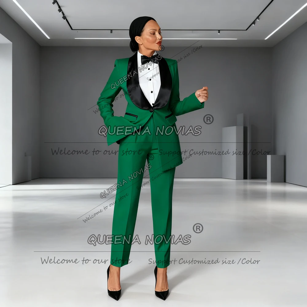 

Classic Women Suits 2 Pieces Shawl Lapel Lady Blazers Customized Mother Of Bride Dresses Business Party Tuxedos Prom Attire 2025