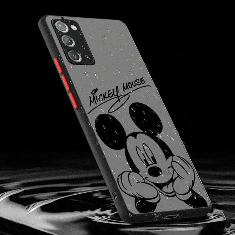 Disney Mickey Minnie Cassa Del Telefono per Samsung Galaxy S24 Ultra S23 Ultra S20 S21 FE S22 Ultra 5G S10 Plus S9 Plus Morbida Copertura Opaca