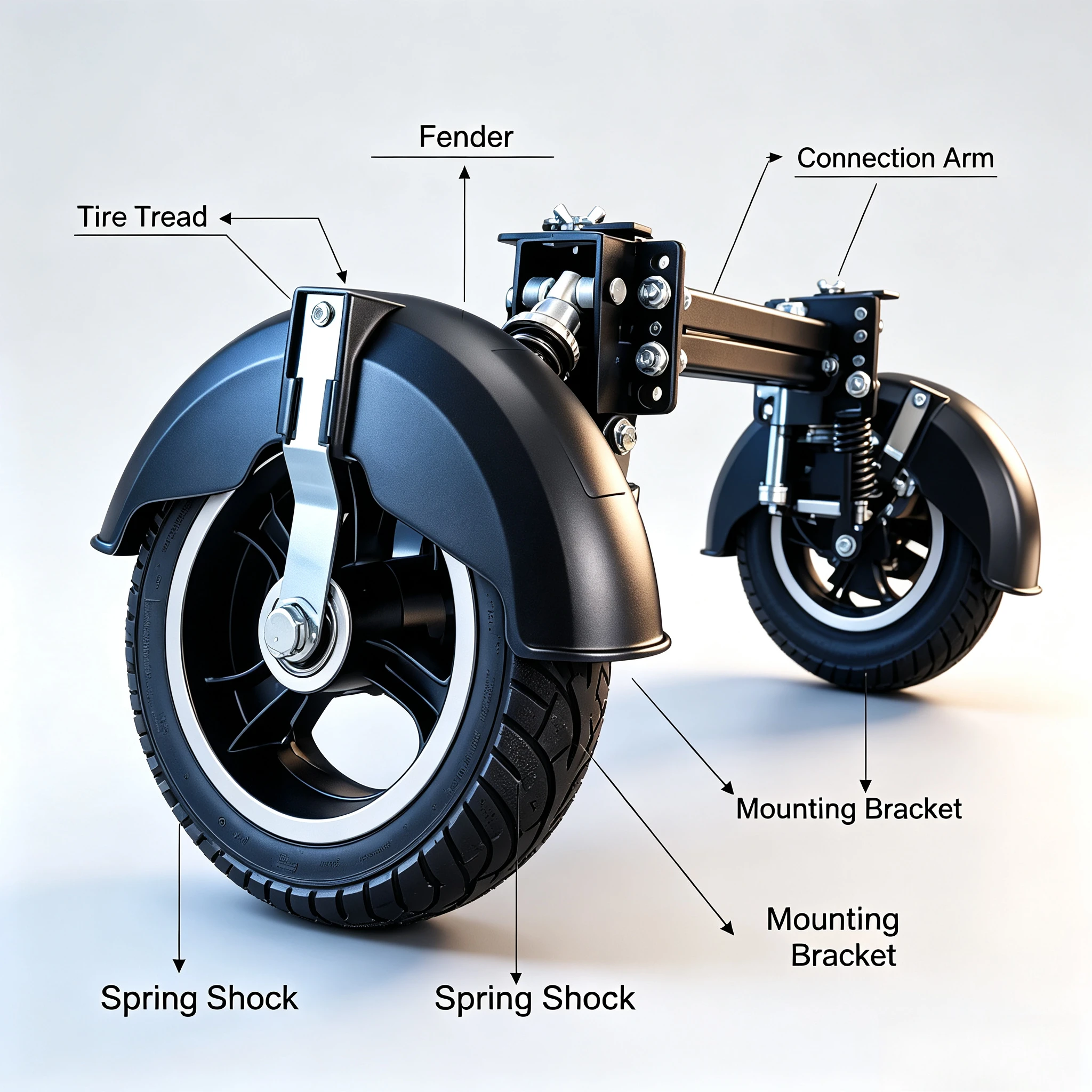 Foldable Electric Bicycle Training Auxiliary Wheels, Anti Slip Anti Fall Balance Stabilizer Wheels for New Rider Beginners