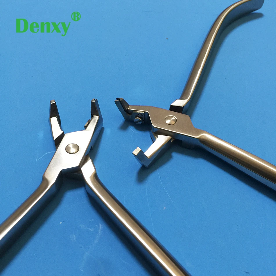 Denxy 1 Pcs Dental Orthodontic Pliers Flat Distal End Cutter Ligature Plier Ligature Cutter Dental Tools Orthodontic Arch Wires