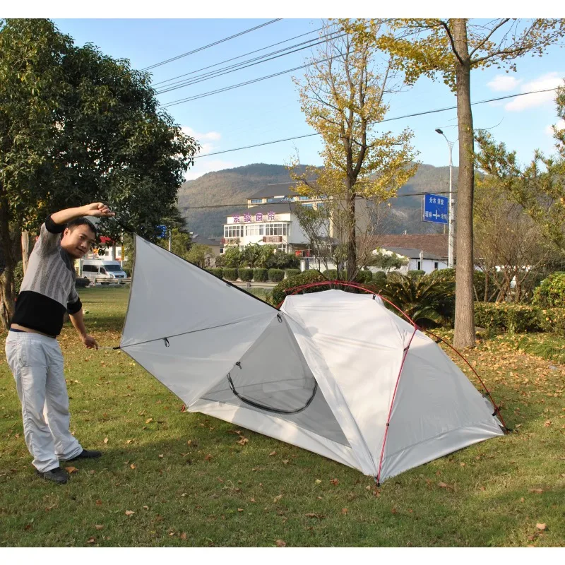 

1.5Kg ultralight 2-person camping tent with footprints Camping tent with handbag & footprints, 1.5kg tent