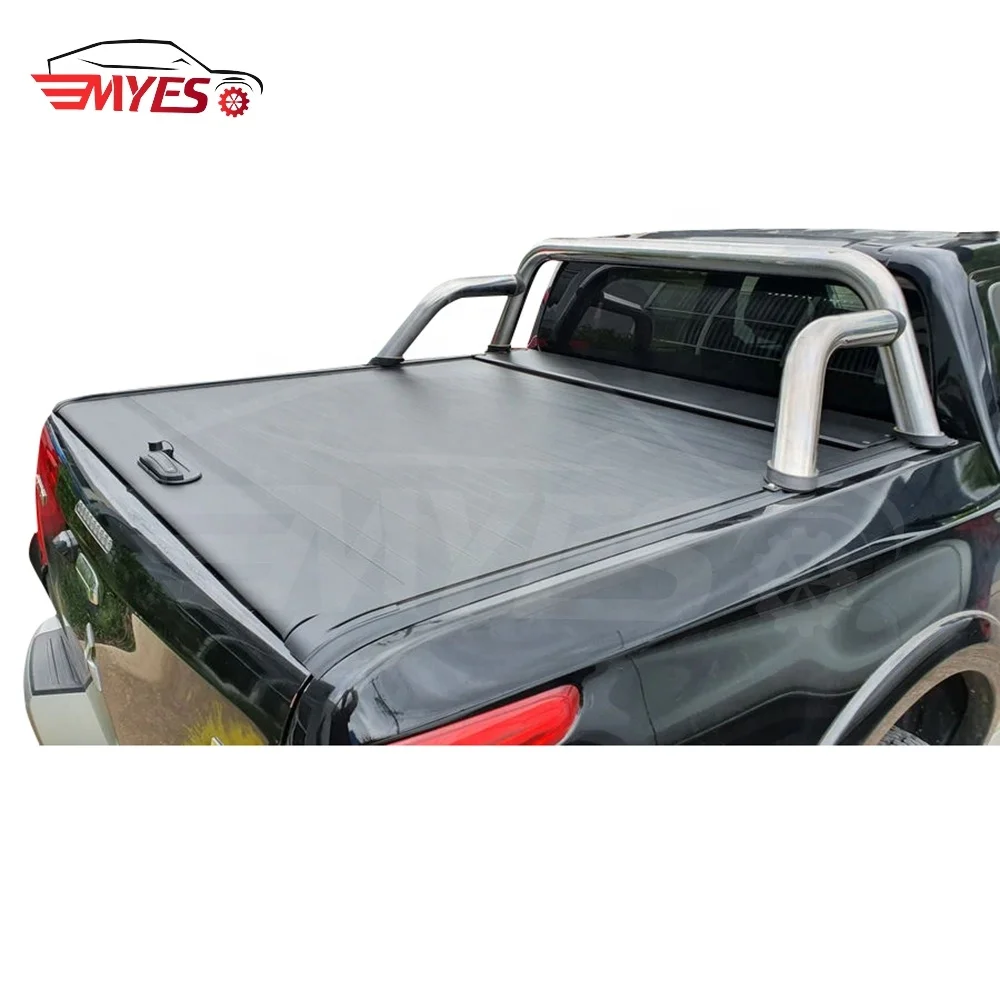 

Factory Hot Selling High Quality Locking Aluminum Alloy Hard Pickup Truck Bed Retractable Tonneau Cover for dodge Ram 1500