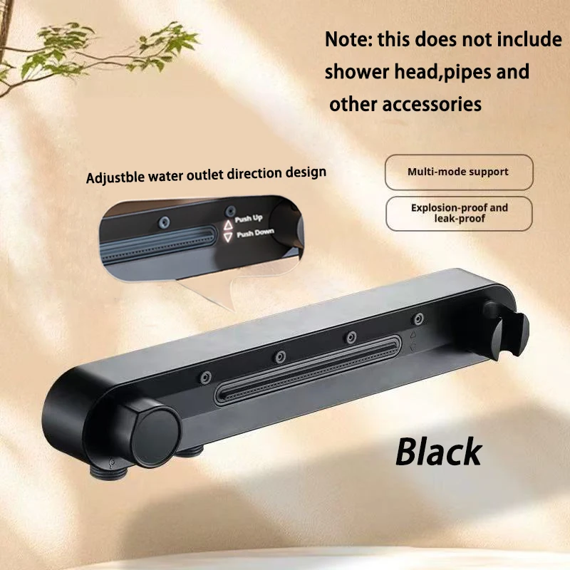 

Adjustable 3 Modes Shower Head High Pressure Punch-free Installation Water Saving Rainfall Shower Head Spray Bathroom Accessorie