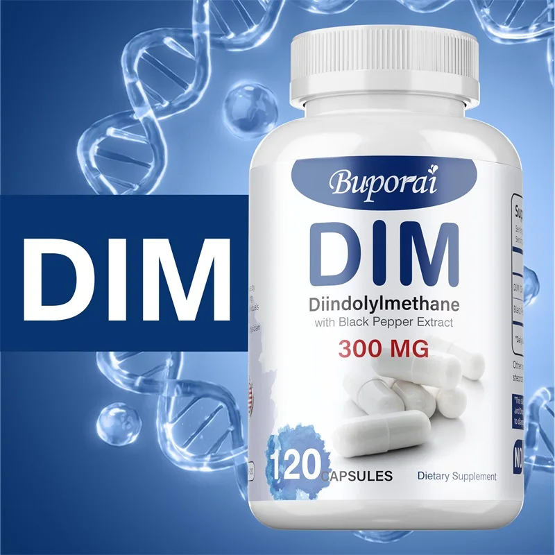 

DIM Supplement - With Black Pepper, Helps Promote Hormone Metabolism, Enhance Absorption, and Provide Energy and Immunity