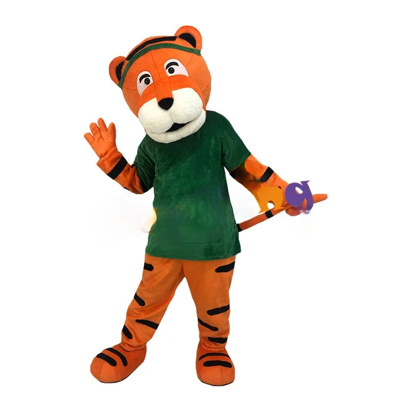 Cartoon Doll Costume Orange Tiger Mascot Costume Custom Cosplay Costume Animal Holiday Christmas