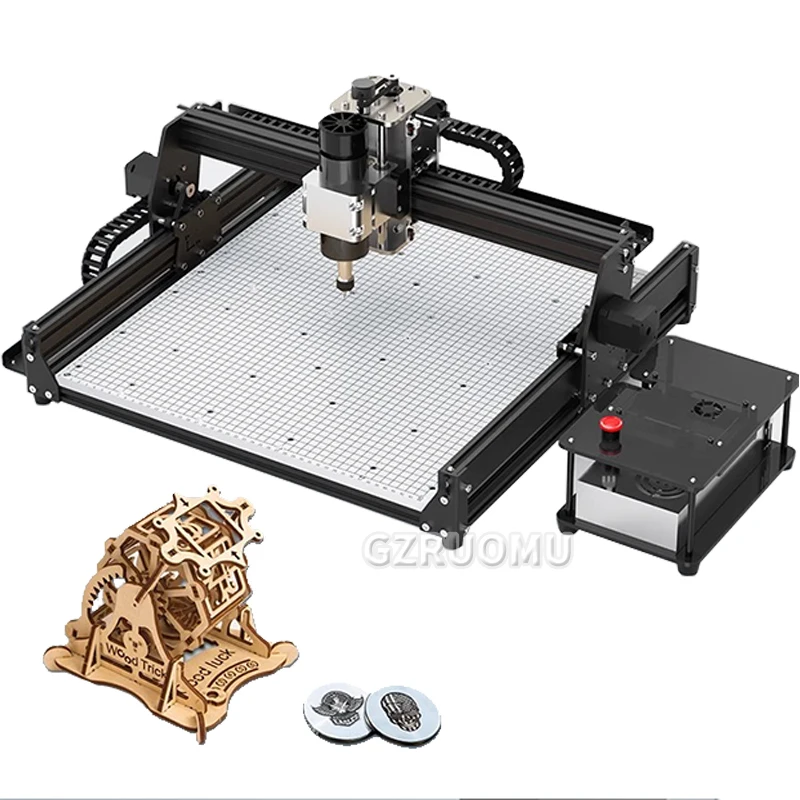 Fraiseuse CNC à 3 axes pour la gravure sur métal, routeur à bois CNC, bois carimplanté, acrylique, NW, PCB, plastique, 500W