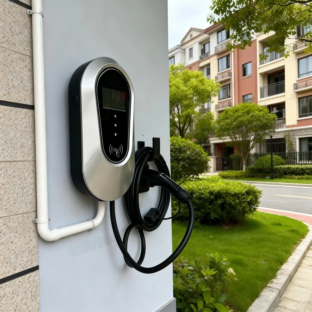 New Premium Stable IP54 21Kw Ac Type 2 Ev Wall Charger 3 Phase 380V-480V for Home Use and New Energy Car Charging Station