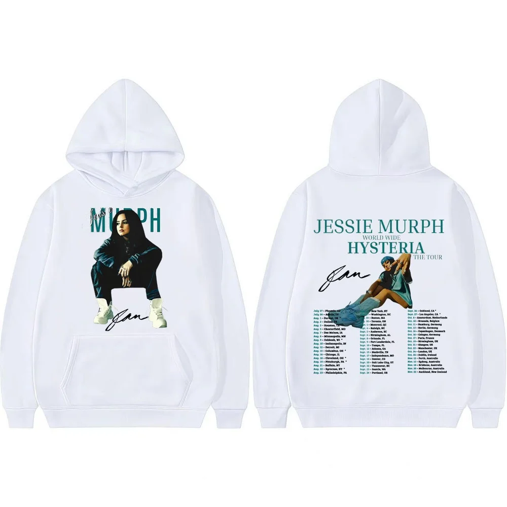 جيسي مورف 2025 رحلة غامضة عالمية ميرش ملابس رياضية الخريف/الشتاء الرجال النساء موضة ريترو فضفاض قلنسوة من القطن