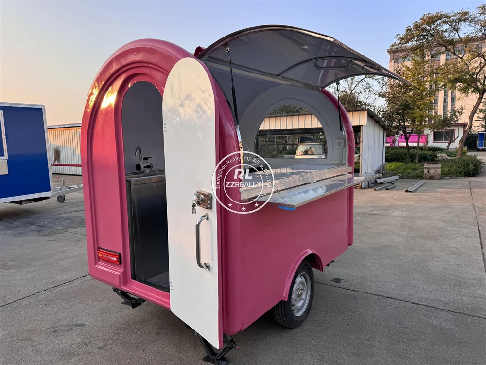 Reboque de catering, caminhão de comida, cozinha móvel, totalmente equipado, pizza, cachorro-quente, concessão, reboque de comida