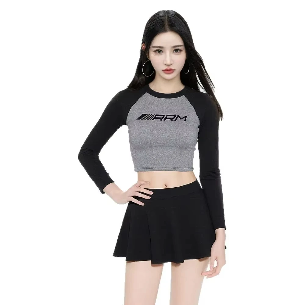 

Женский комплект бикини с длинными рукавами и высокой талией, консервативный купальник из трех предметов, платье с контролем живота, для похудения, пляжные водные виды спорта