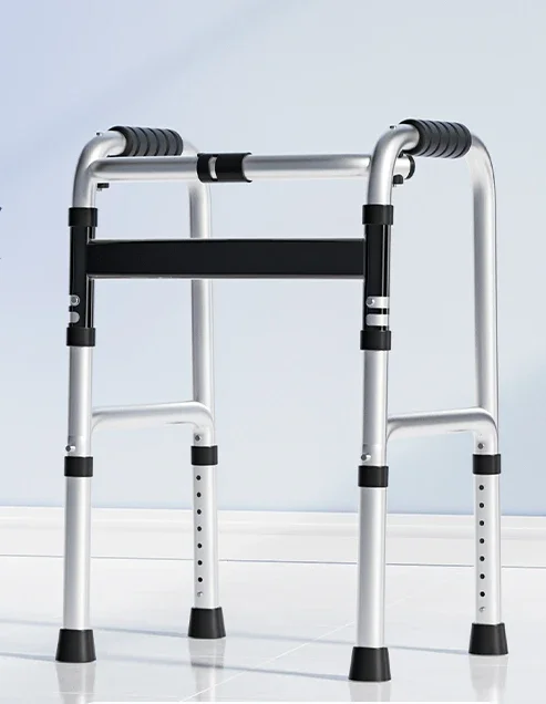 Elderly walker walking crutches walker can sit four feet the elderly auxiliary help armrest rehabilitation walking