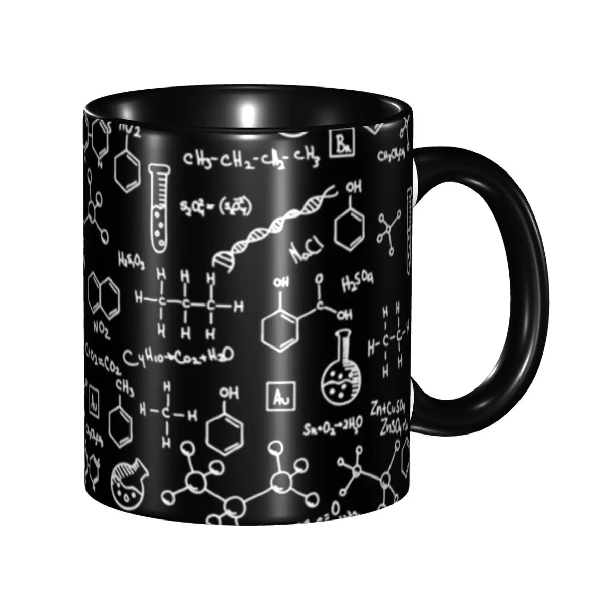 Tasses mathématiques personnalisées pour sciences biologiques chimiques physiques, tasses à thé, lait et café en céramique, bricolage