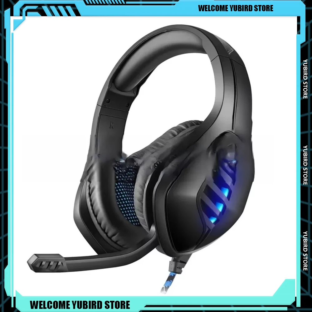 Head-mounted Wired Gaming Headset 3.5mm Computer Smart Mobile Phone Jack Effectively Reduces Noise Earphones Gaming Accessories