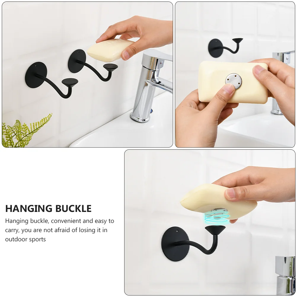 Stainless Steel Magnetic Soap Holder Bath Tray Savers for Bar Wall Hanging Suction Shelves