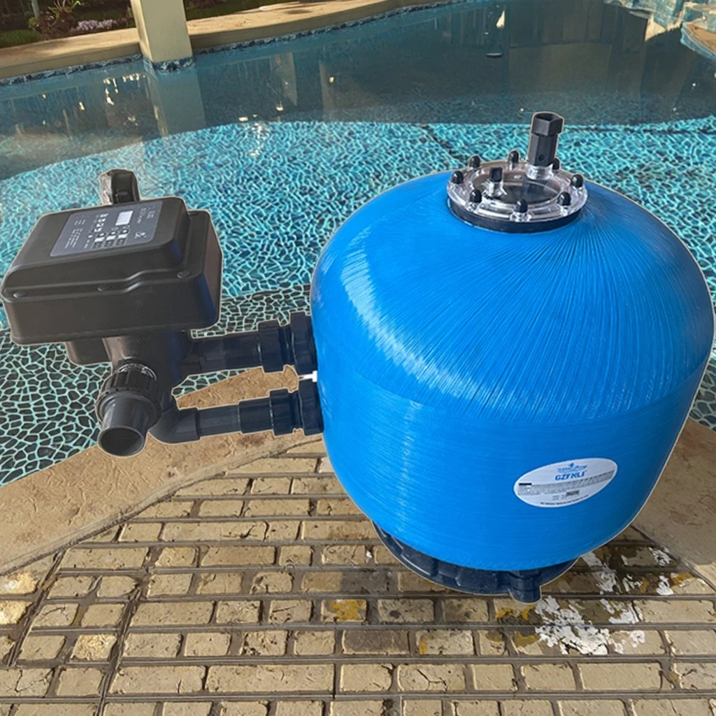 

Finn Forst Automatic Backwash Sand Filter Side Mount Fiberglass Multi-Valve Pool Filter For Swimming Pools