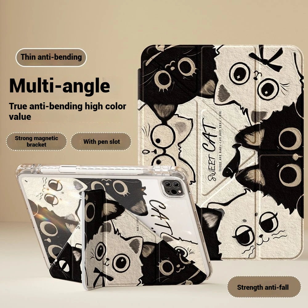 For iPad 10th Generation Protective Case With Pen Slot Design, iPad 9/8/7 Generation, Air 13/4/5/6, 9.7, 10.5, Pro 11, 12.9 inch