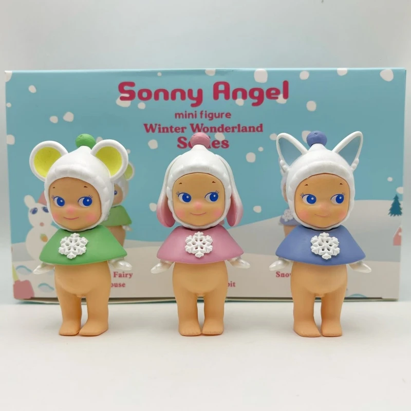 

Sonny Angel Mini Figures Winter Wonderland Series 3pcs Blind Box Snow Fairy Rabbit Ornaments Doll Fans Surprise Birthday Gifts