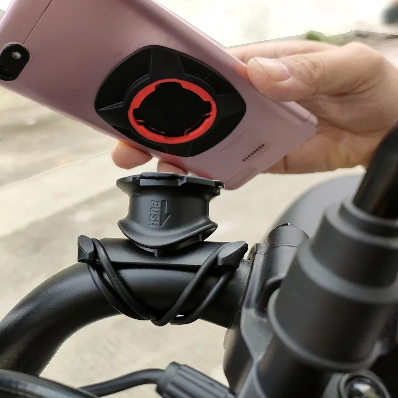 2023 New Adjustable Phone Bracket Security Lock For Bike Bicycle Mountain Mobile Hold Motorcycle Scooter Handlebar Mount Stand