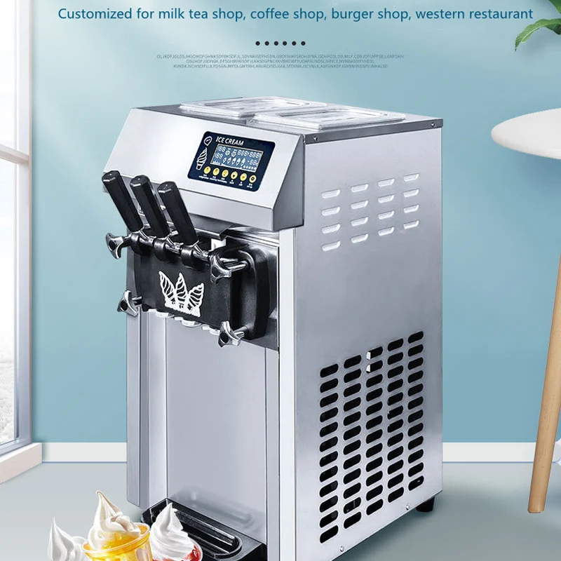 Commercial Single Heads Ice Cream Machine 220V/110V Mini One Flavour Soft Ice Cream Machine