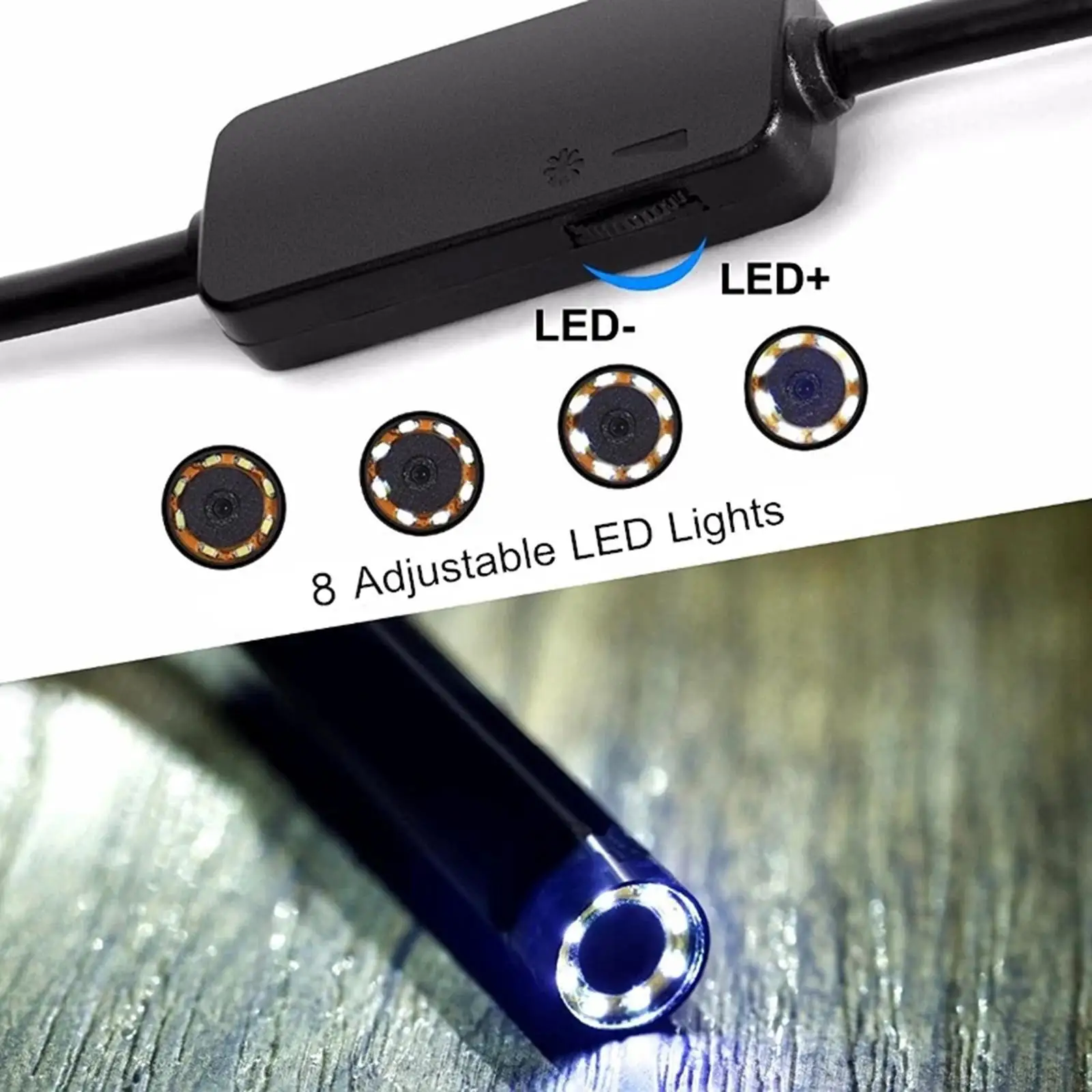 Wireless WiFi Endoscope Waterproof Inspection Camera 720P for Phone