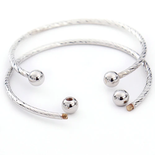 

Металлические регулируемые браслеты-манжеты Chuyau, 5 шт., с бусинами-шармами для самостоятельного изготовления украшений, подарки ручной работы для женщин и мужчин