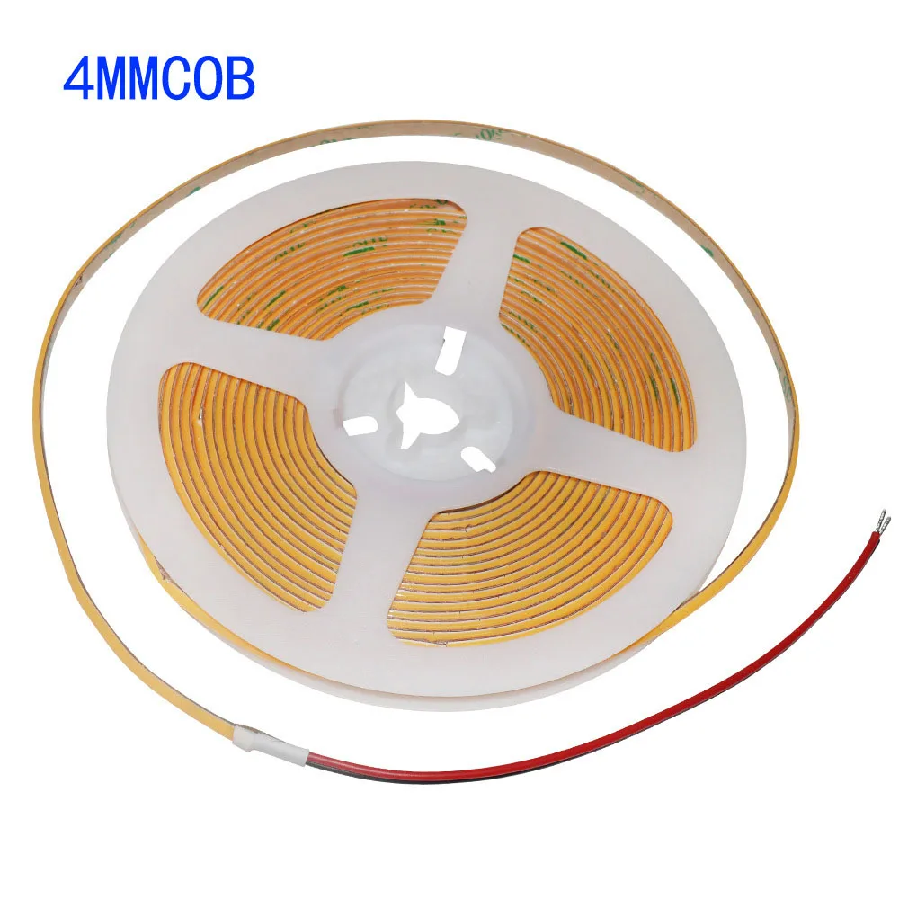 

5m 2.7mm 3mm 4mm Thin LED Strip 12v cob 480 leds/m Narrow Cabinet Shape Model Soft Flexible Tape 2700k 3000k 4000k 4500k 6500k