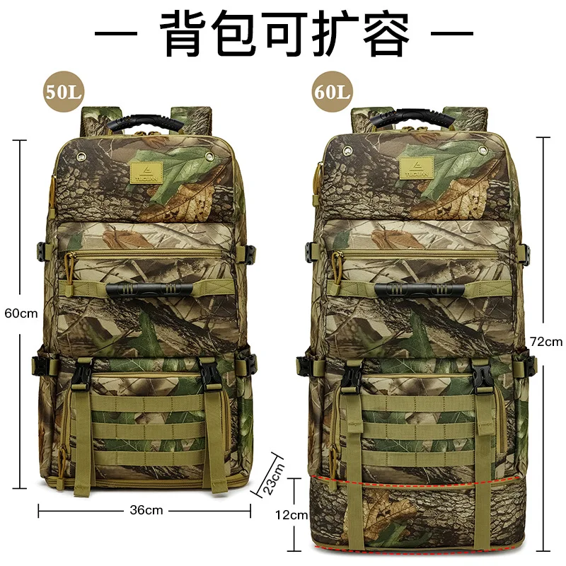 New Outdoor Sports Multi functional Tourism Mountaineering Bag Convenient Backpack Durable and Dirty Resistant Tactical Backpack