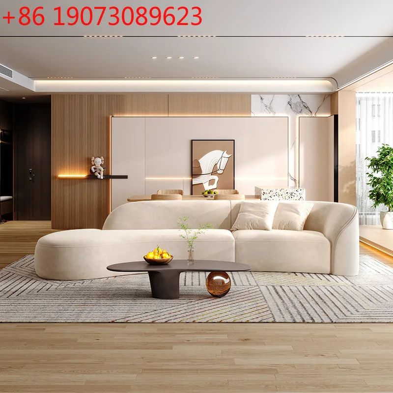 

Диван Wabi Stillwind Arc Sofa Moon Technology Fleece, полукруглый, легкий, роскошный, в стиле кешью