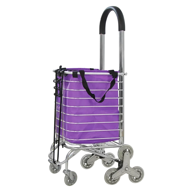 Nieuwe 50Kg Zware Shopping Trolley Karren Vouwen Trolley Met Zes Wielen Gemakkelijker Trap Klimmen FST50-6S