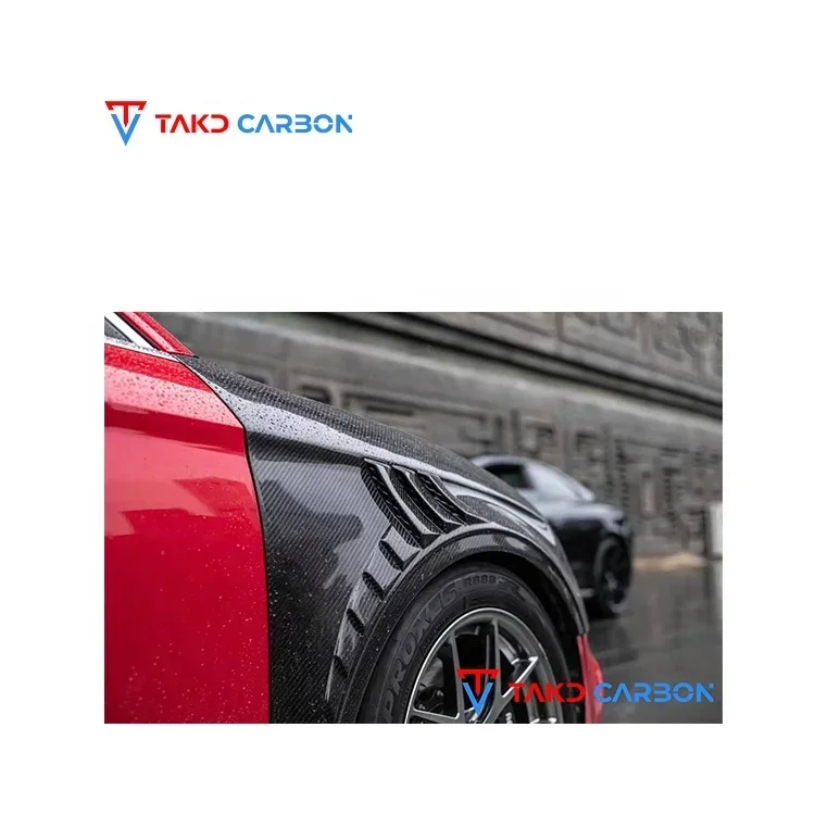 CARBON Brand 3K Twill Carbon Weave universal rear spoilers Dry Carbon Fiber Material Wheel Fenders For AUDI A3,S3,RS3