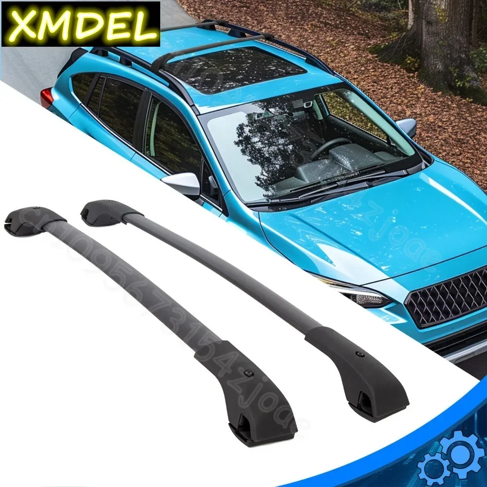 car styling 2pcs Black Roof Rail Rack Cross Bars For 2018-2024 2017 Subaru Crosstrek Impreza auto part