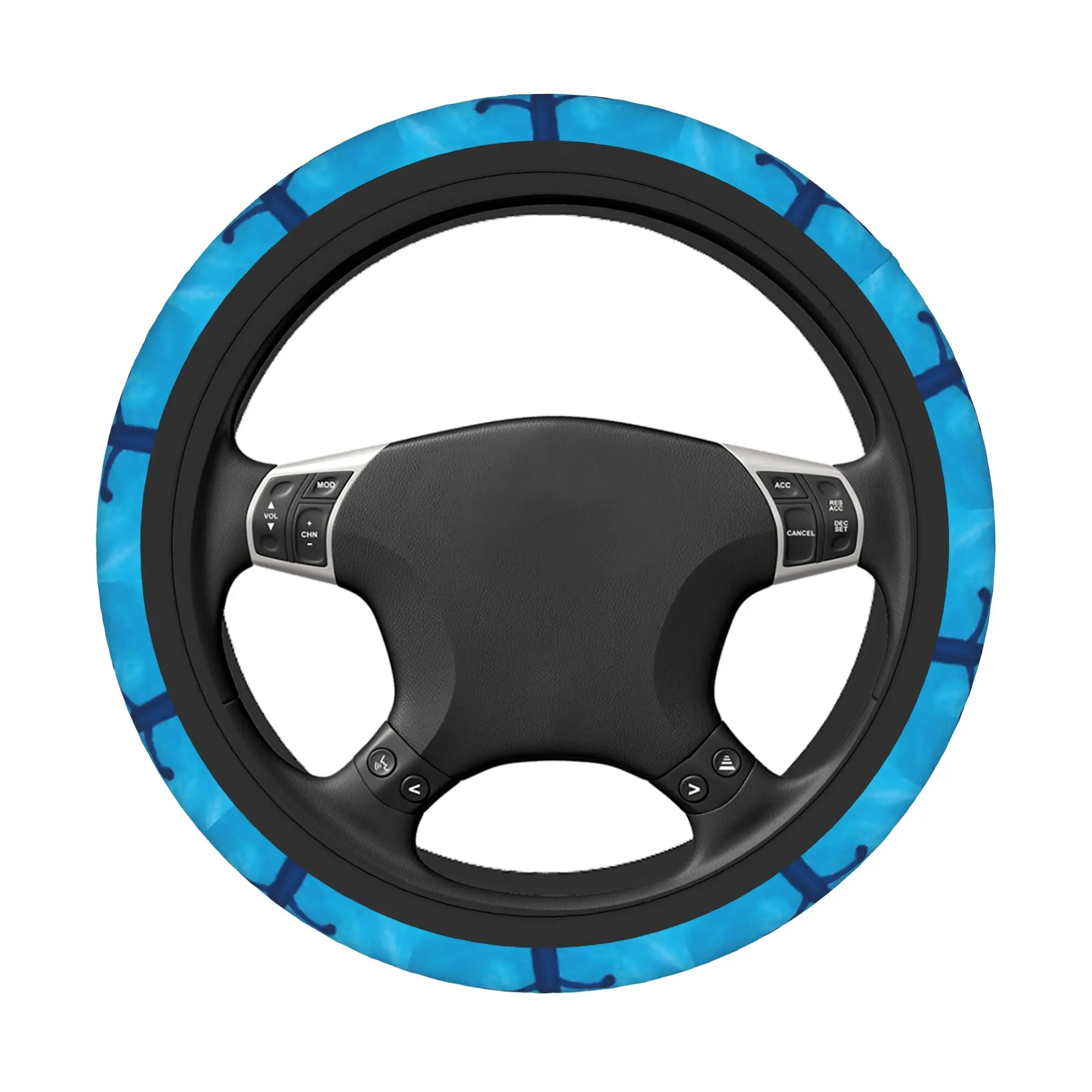 Cartoon Pete the Cat  Car Steering Wheel Cover 38cm Soft Groovy  Steering Wheel Protective Cover Auto Steering-Wheel Accessories