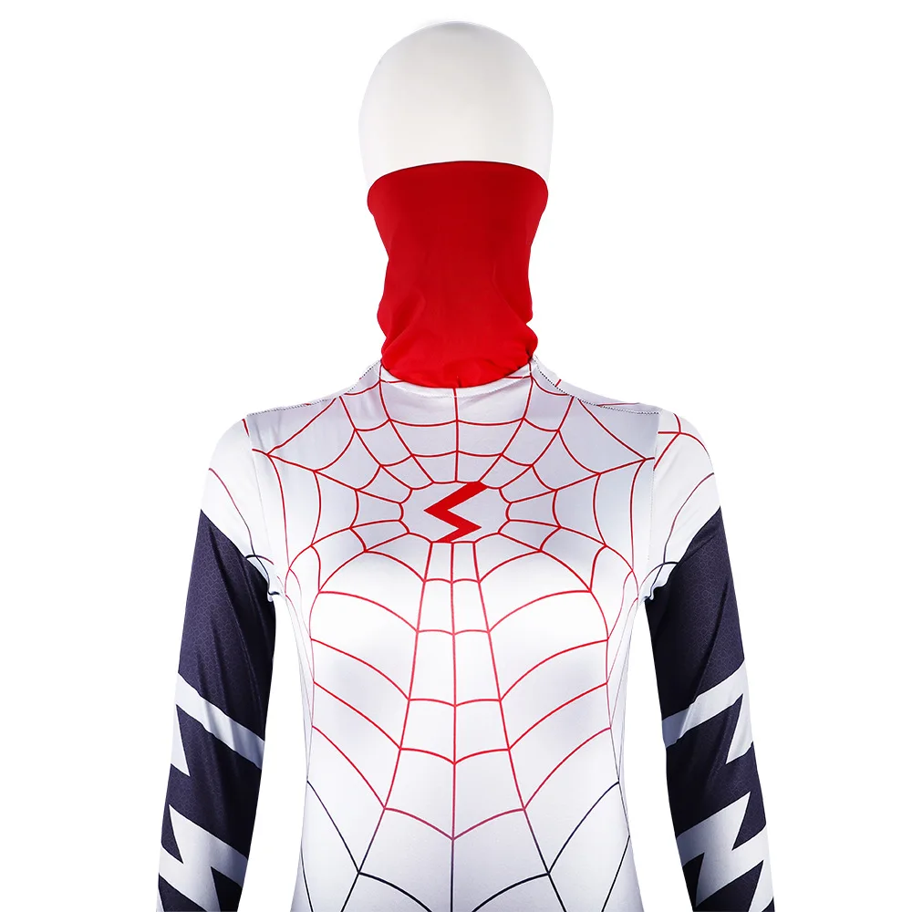 MINISO سبايدرمان سيندي مون تأثيري حلي بذلة خارقة أنثى فانتازيا زي الحرير البدلة هالوين كرنفال هدية