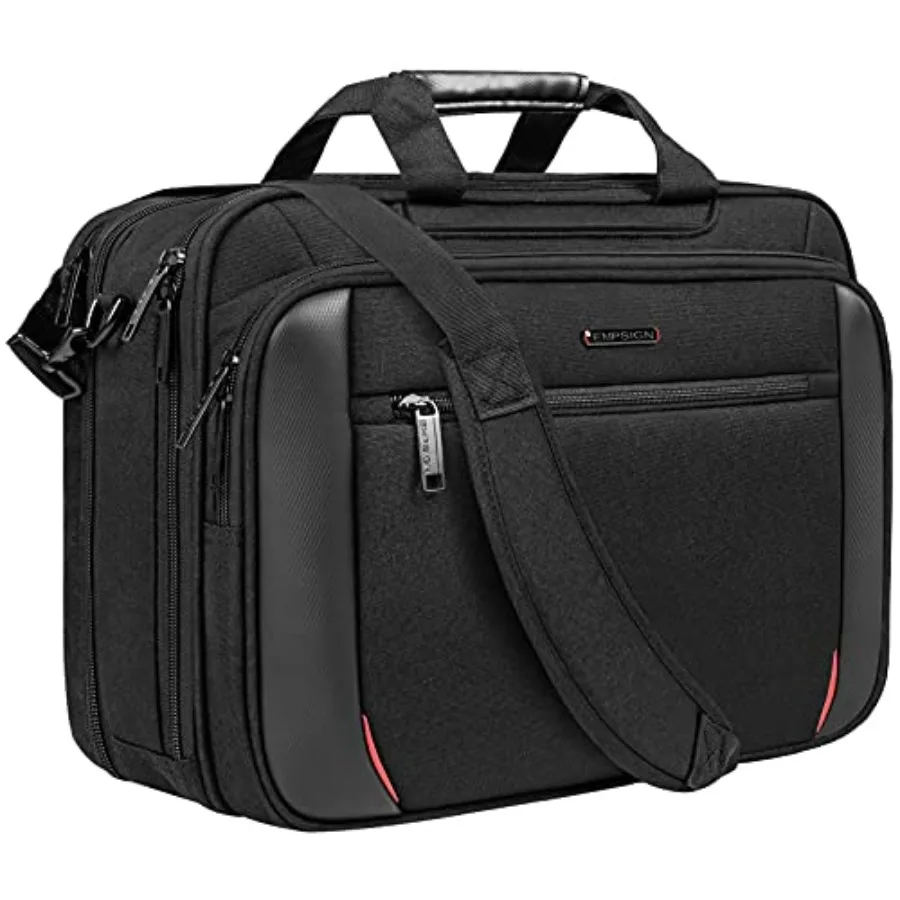 

Laptop Case Briefcase 17.3 Inch Laptop Bag Expandable Messenger Bag for Men and Women Water Repellent RFID Blocking Shoulder Ba
