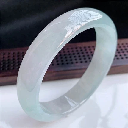 Natural Burmese Jade Light Color Bracelet Elegant Princess Jewelry Best
