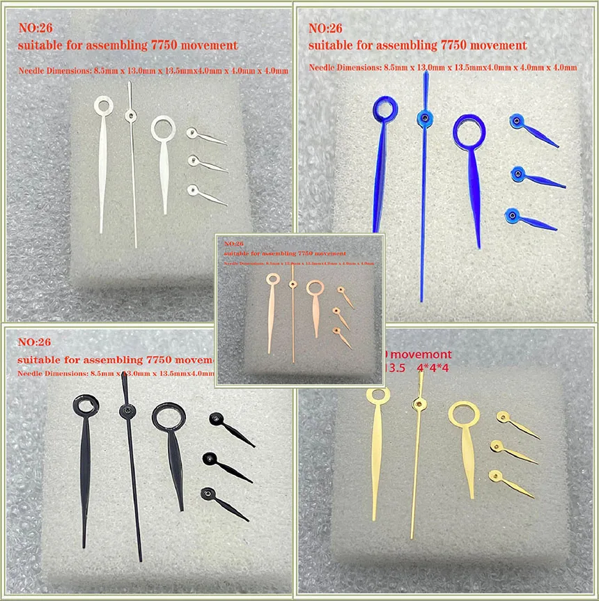 Applicable to the famous craftsman 391007 series 7750 movement pointer with six needles, hour minute second needle 026