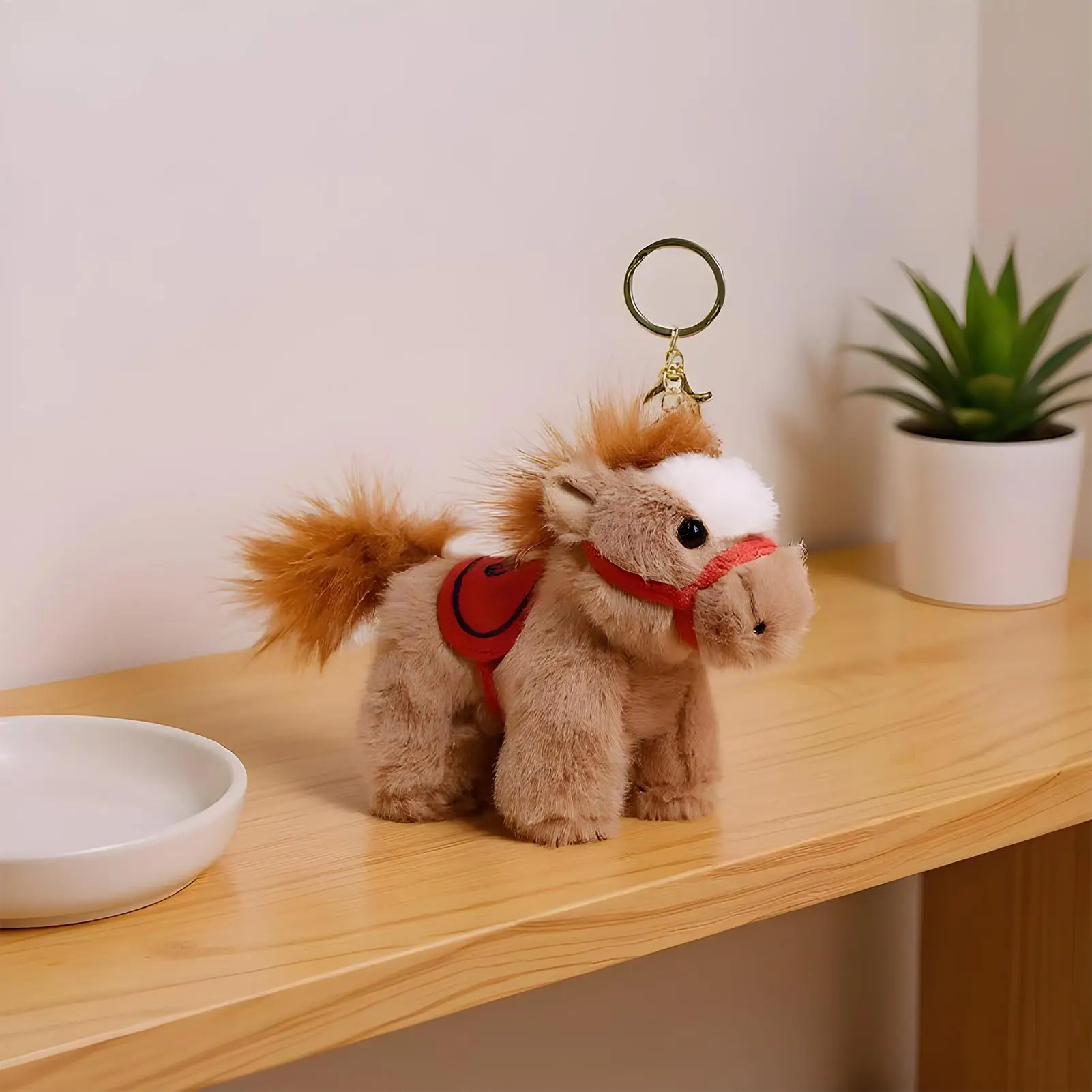 سحر محفظة الحصان طويلة الأمد تذكار الكرتون سحر 2026 سنة الحصان المفاتيح للوازم الفردية أصدقاء الأسرة #4