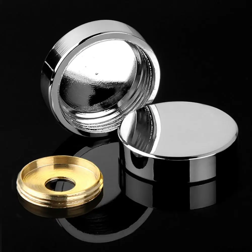 Herrajes para muebles, tornillos de cobre, tapa decorativa plateada, sujetadores de clavos de varios tamaños, sujetadores de espejo, tablero publicitario