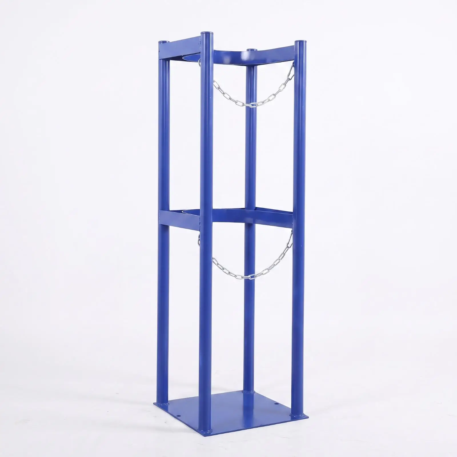 Storage Rack Movable Gas Cylinder Rack with Wheels Welded for Laboratory