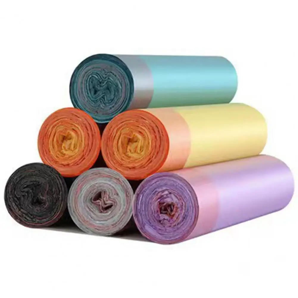 Twist Tie Trash Bags High-density Drawstring Garbage Bags for Toilets Homes Offices 10 Rolls/150 Pieces Trash Bags for Bedrooms