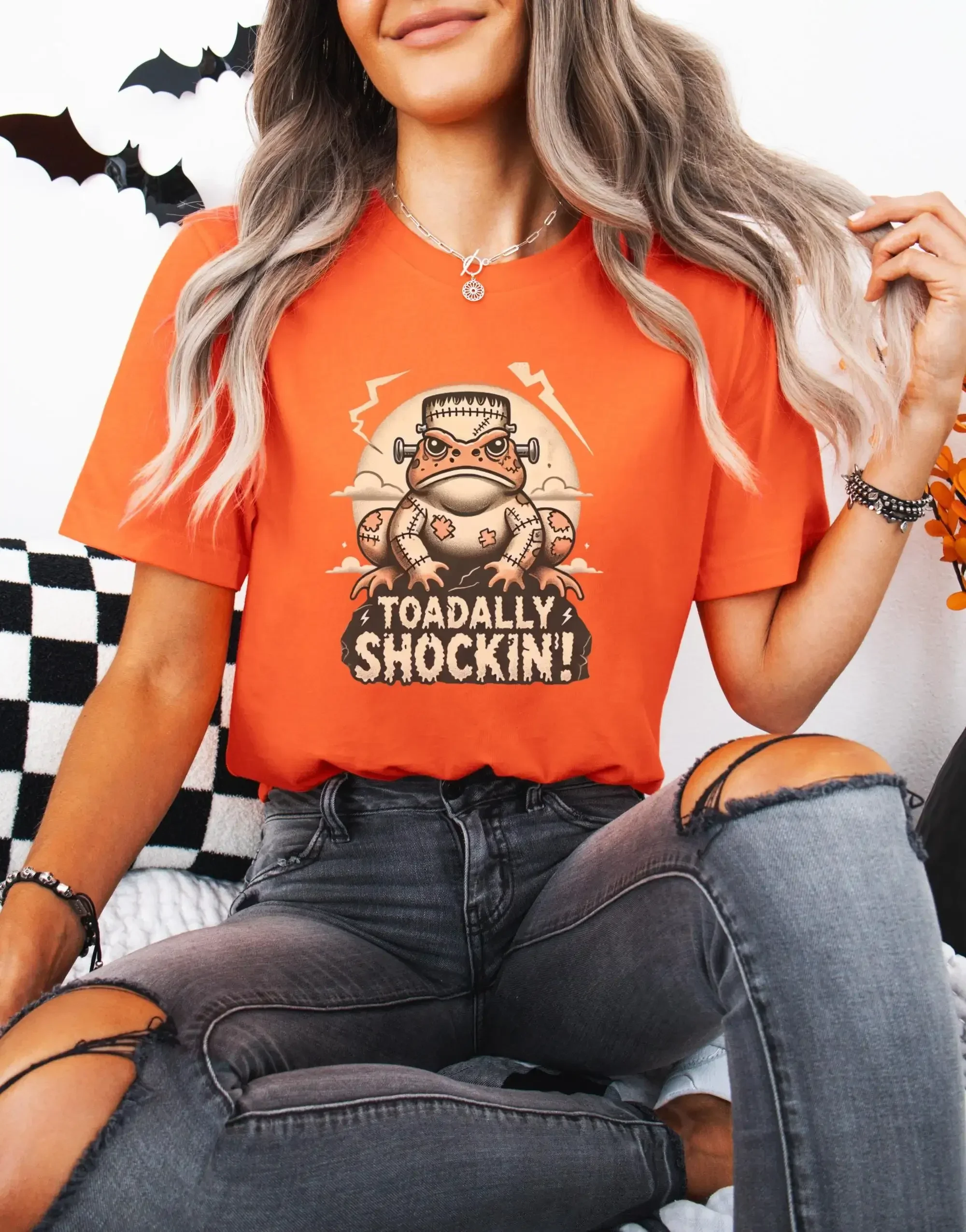 Frankenstein Toad T Shirt Halloween Creepy Cute Outfit