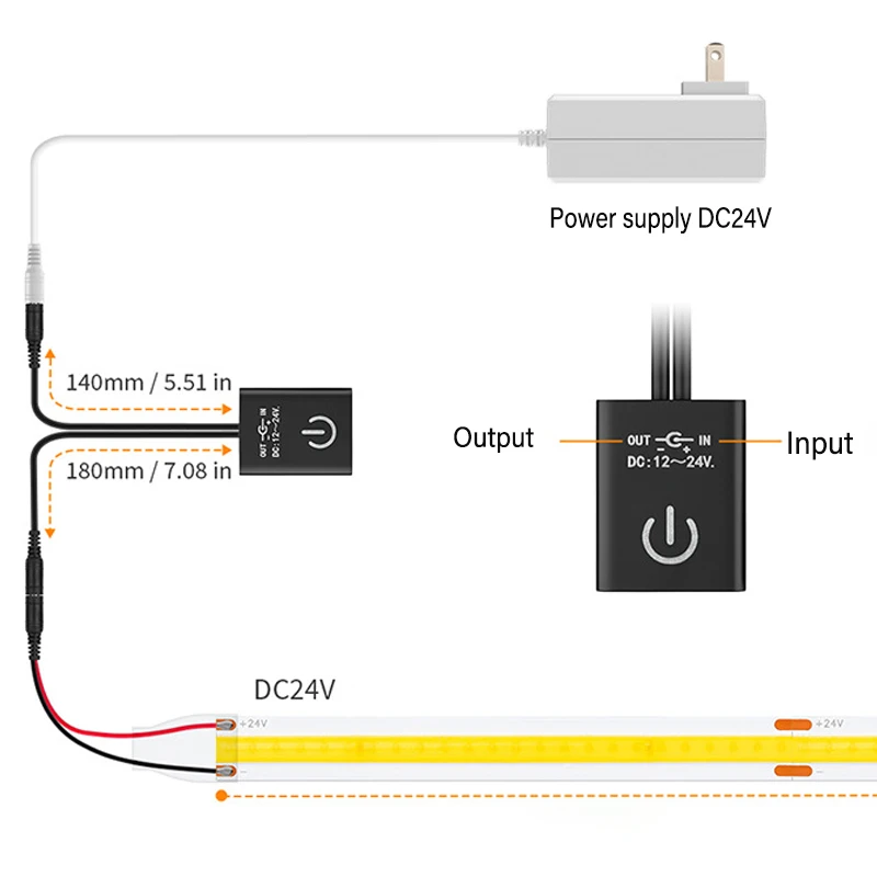 Waving IR Motion Switch DC 12V 24V Light Lamp Wardrobe Cabinet Sensor Lamp Cupboard LED PIR Infrared Switch Light Accessories