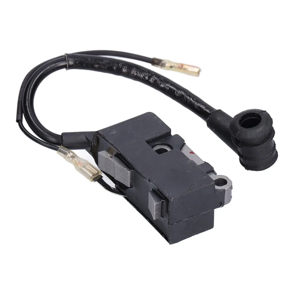 Black Ignition Coil Module With Wire Compact Spark Plug Coil Easy Installation Metal for 4500 5200 5800 45cc 52cc 58cc Chainsaw