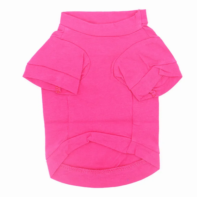 Spring Summer Hot Sale Pet Clothes Breathable Dog T-Shirt for French Bulldog Pomeranian Cats Cute Puppy Apparel