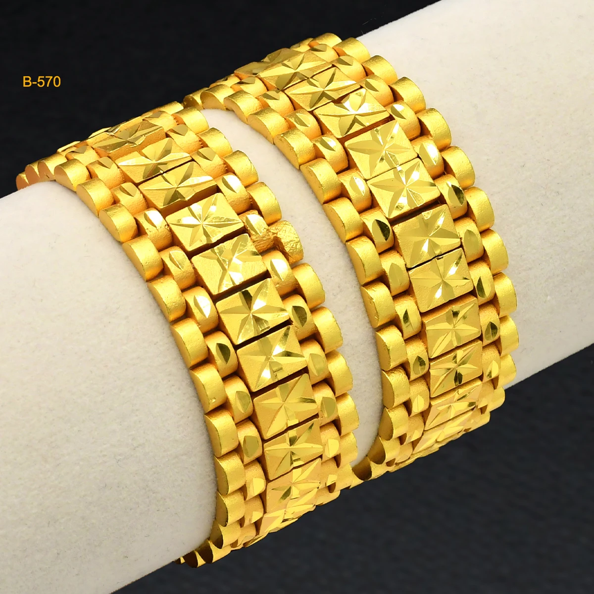 ANIID African 24K Gold Plated Chain Bracelets Party Jewelry For Men Dubai Arab Wedding Bracelets Dubai Hand Jewellery Accessory