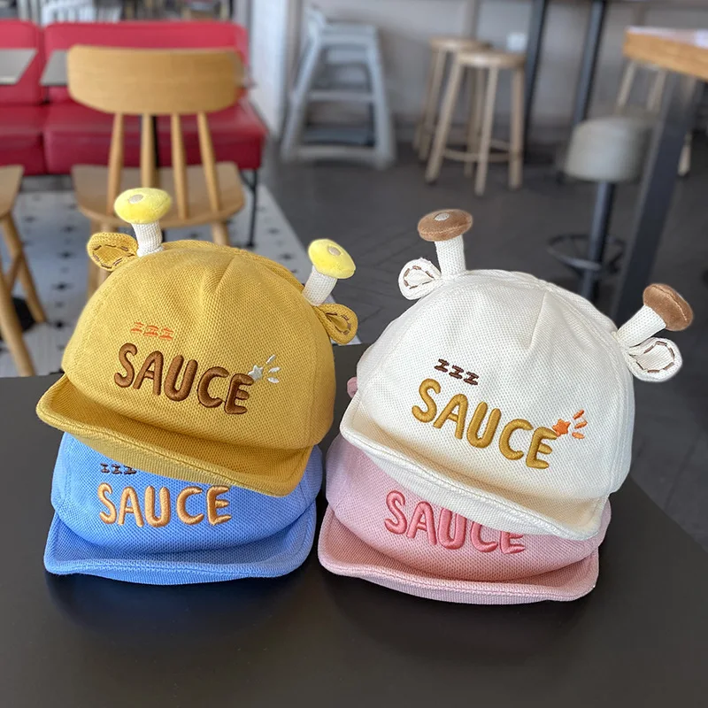 

Милая детская кепка-уточка с козырьком для мальчиков и девочек 1-4 лет, весна-осень, мягкий козырек, бейсболка, детский козырек от солнца