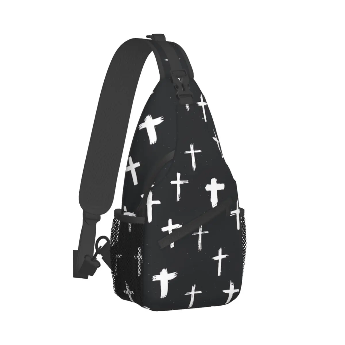 

Cross Crucifixion Crossbody Bag Sports Christian Crosses Religious Signs Icons Crucifix Symbol Chest Bag Shoulder Backpacks