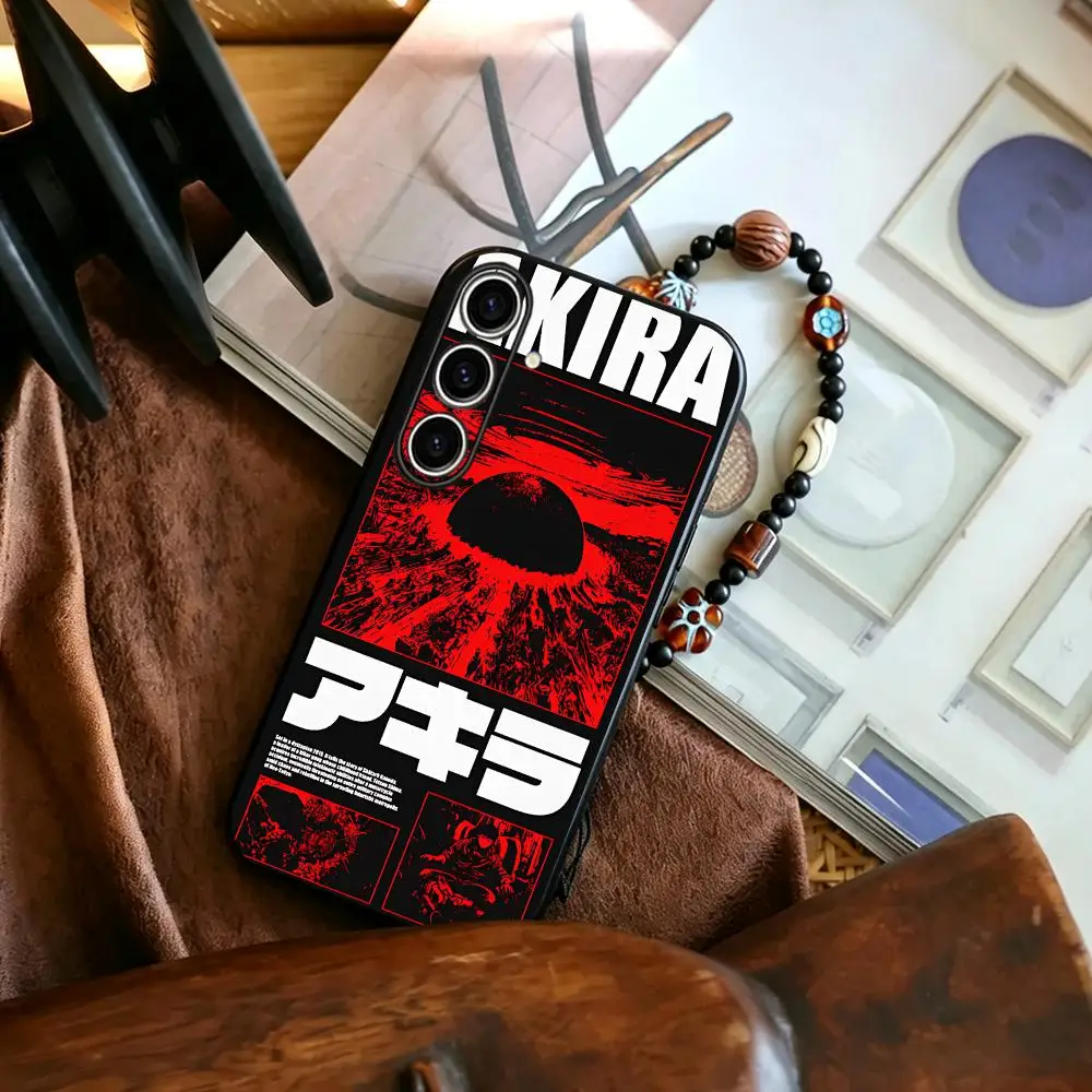 Akiras Classic Comic Movie Pattern Cool Design Phone Case For Samsung Galaxy S26 S25 S24 S23 S22 S21Plus Ultra Fold A Soft Black