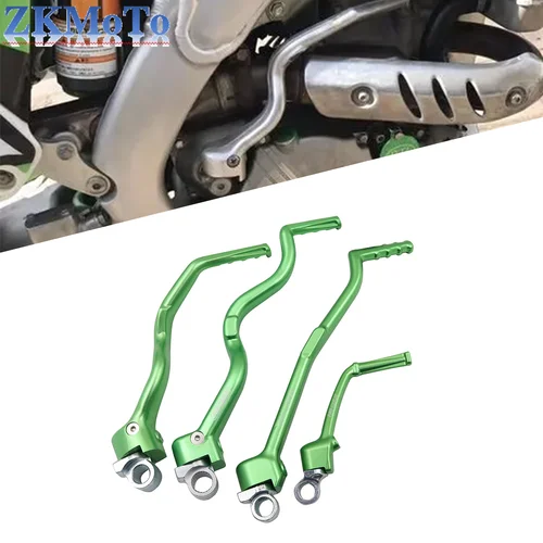 Pedal de palanca de arranque forjado de aluminio CNC para motocicleta Kawasaki KX65 KX250F KX450F KLX450R 2000-2020 KX KLX 250F 450F