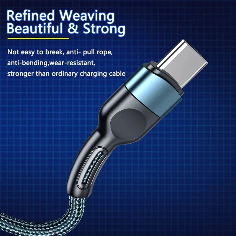 شاحن سريع أصلي كابل usb الصغير لسامسونج غالاكسي s7 شاومي ريدمي 9a 6 7a نوت 5 6 6 برو سامسونج ، 1/2/3 م
